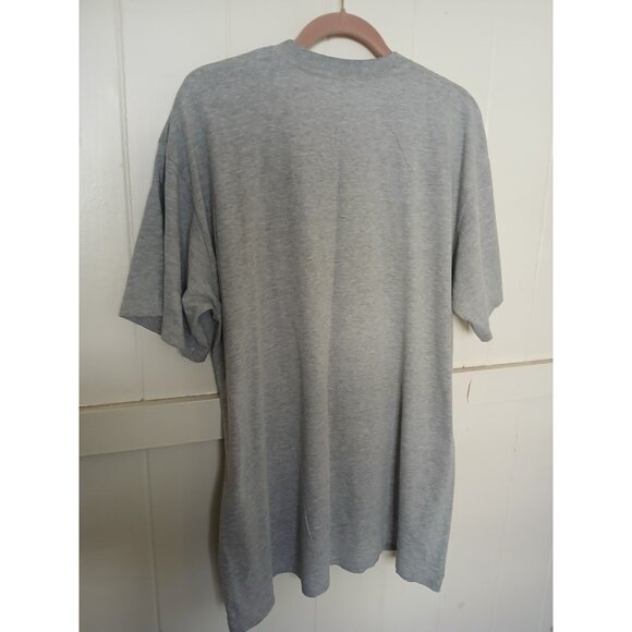 Vintage Y2K Nike Basketball Center Swoosh Graphic T-Shirt Gray Short Sleeve - Picture 7 of 8